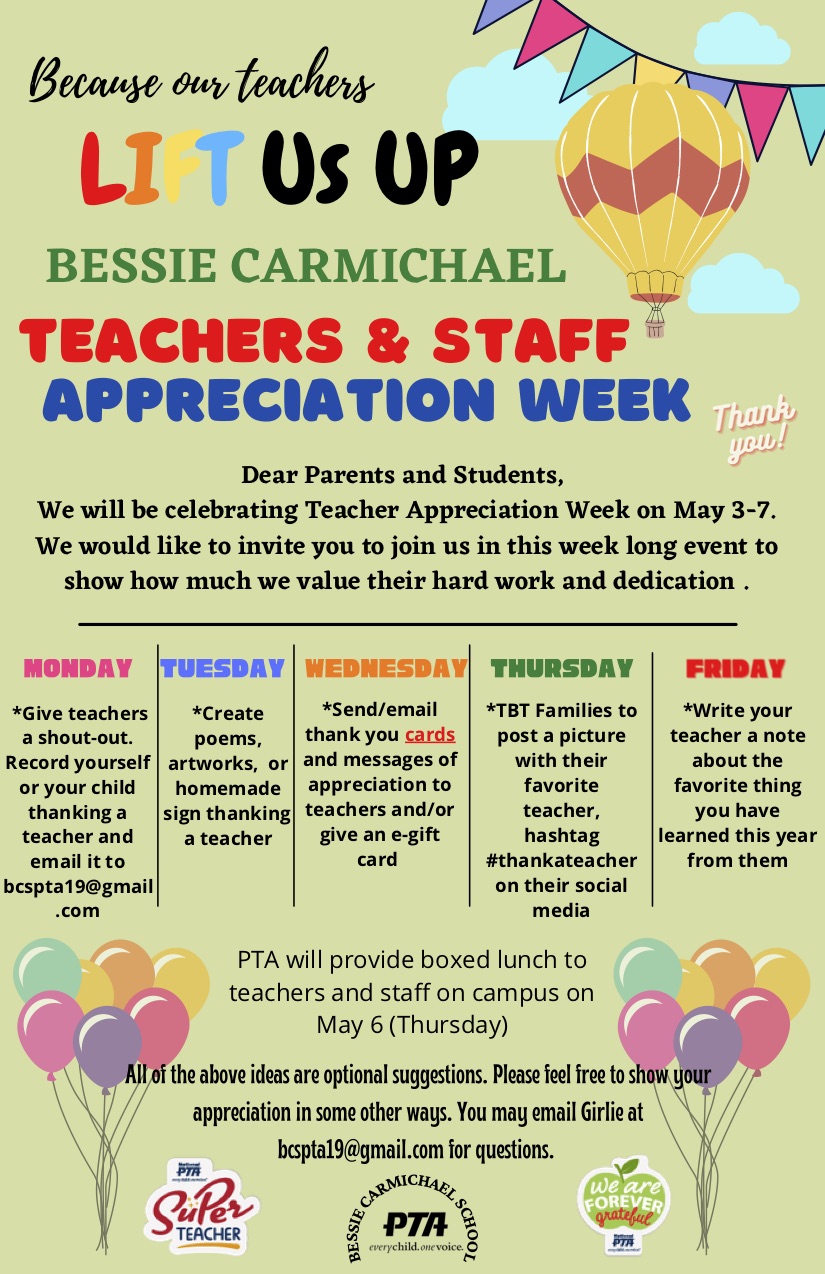 Teacher Appreciation Week 